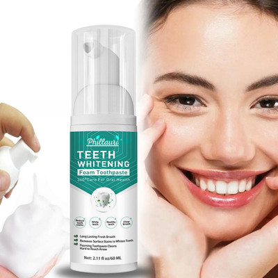 Phillauri Teeth Whitening And Removes Bad Breath & Fights With Germs Foam Toothpaste(60 ml)