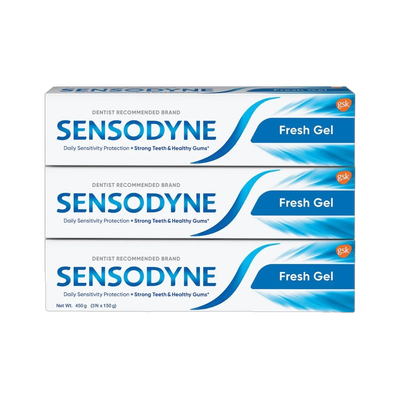 SENSODYNE Fresh Gel Combo for daily sensitive protection Toothpaste(450 g, Pack of 3)