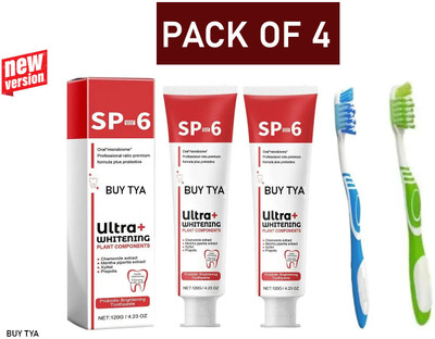 Buy TYA Oral Brightness Pack - SP6 30g Toothpaste + Toothbrushes Combo Toothpaste(60 g, Pack of 4)