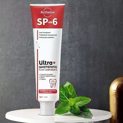 ACTIWOW SP 6 Ultra Whitening Toothpaste with Charcoal for Whitening Toothpaste(40 g)