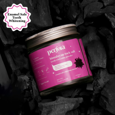 Perfora Charcoal Teeth Whitening Powder - Watermelon Mint. Enamel Safe & Effective.(50 g)