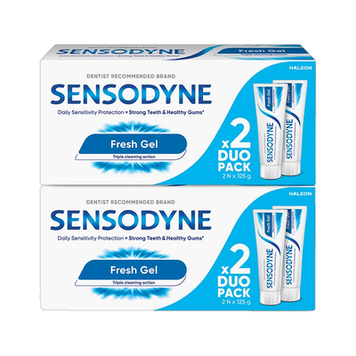 SENSODYNE Fresh Gel Combo| for daily sensitivity protection Toothpaste(500 g, Pack of 4)
