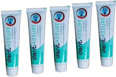 ASSURE dentassure toothpaste pack of 5X100g Toothpaste(500 g, Pack of 5)