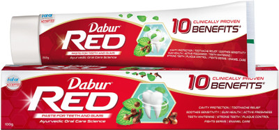 Dabur Red Paste |Treats Bad Breath |Cavity Protection | Plaque Removal |13 Herbs Toothpaste(100 g)