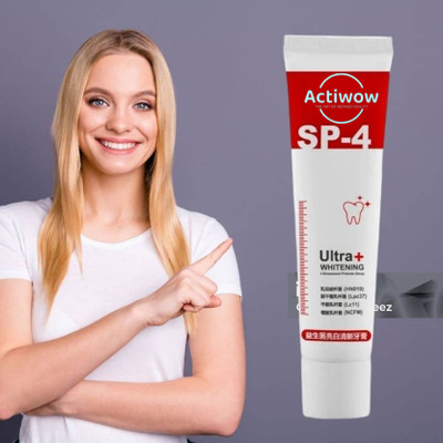 ACTIWOW SP 4 Ultra Toothpaste with Charcoal & Probiotic Whitening Toothpaste(40 g)