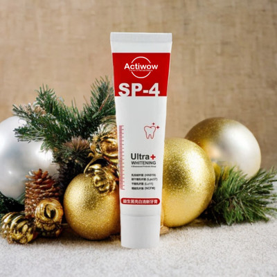 ACTIWOW SP-4 Pro-Active Whitening with Bamboo Charcoal & Fluoride Protection Toothpaste(40 g)
