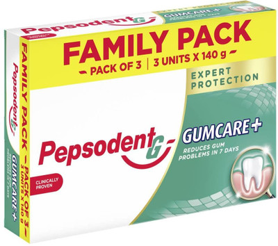 PEPSODENT Gumcare + with Zinc Technology reduces Gingival Plaque in 7 days. 420G Toothpaste(420 g)