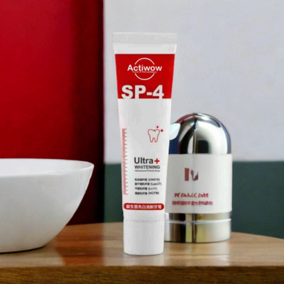 ACTIWOW SP4 Whitening Paste for Sparkling Teeth and Healthy Gums with Fresh Minty Breath Toothpaste(40 g)