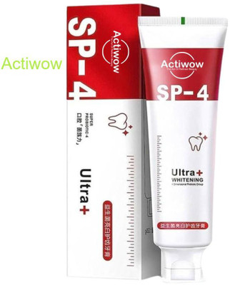 ACTIWOW SP4 Advanced Whitening Bamboo Charcoal Toothpaste for Sensitive Teeth Toothpaste(40 g)