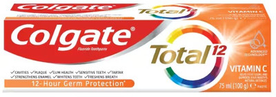 Colgate Total 12 Vitamin C Multi-benefit Antigerm Toothpaste 75ml (IMPORTED) Toothpaste(75 ml)