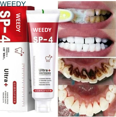 WEEDY SP-4 Ultra Whitening Toothpaste – White Teeth & Fresh Breath Every Day Toothpaste(30 g)