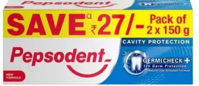 PEPSODENT Cavity Protection GermiCheck+ Toothpaste Toothpaste Toothpaste(150 g, Pack of 2)