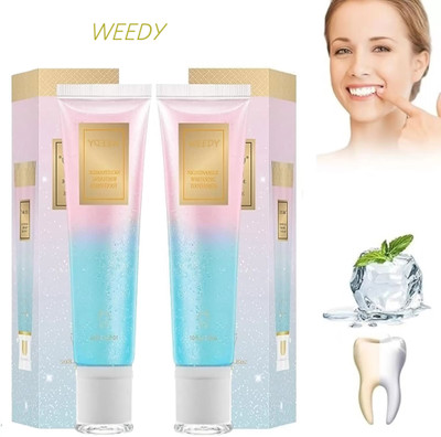 WEEDY Niacinamide Whitening Toothpaste for Brighter Smiles and Reduced Plaque Toothpaste(70 g, Pack of 2)