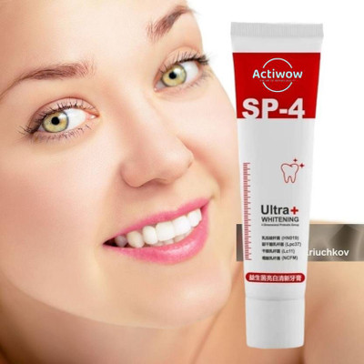 ACTIWOW SP 4 Ultra Charcoal Toothpaste for a Brighter, Whiter Smile Toothpaste(40 g)