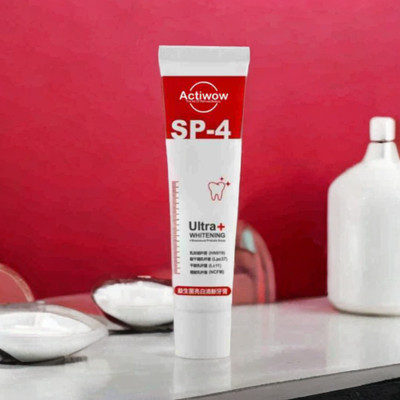 ACTIWOW SP4 Teeth Whitening Paste for Healthy Teeth and Breath Freshness in Mint Toothpaste(40 g)