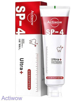 ACTIWOW SP-4 Natural Whitening Charcoal Toothpaste with Mint Toothpaste(40 g)