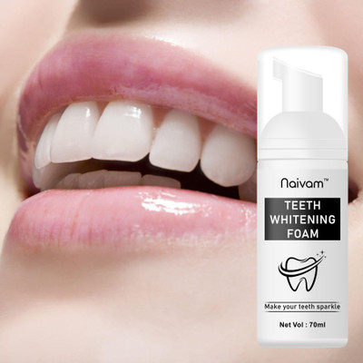 Naivam Teeth Whitening Foam` Toothpaste(70 ml)