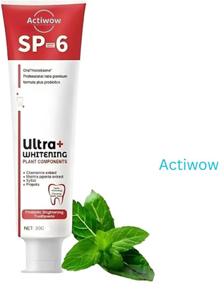 ACTIWOW SP6 Whitening Toothpaste for Fresh Breath & Sensitive Gums Toothpaste(40 g)