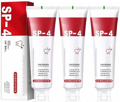 kHUDAt SP4: SP4: Remove Stains, Restore Whiteness Toothpaste(30 ml, Pack of 3)