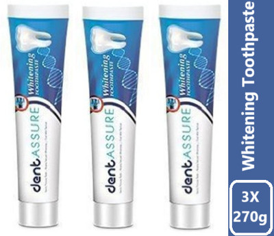 ASSURE Dent Asure Whitening Toothpaste Toothpaste(270 g, Pack of 3)