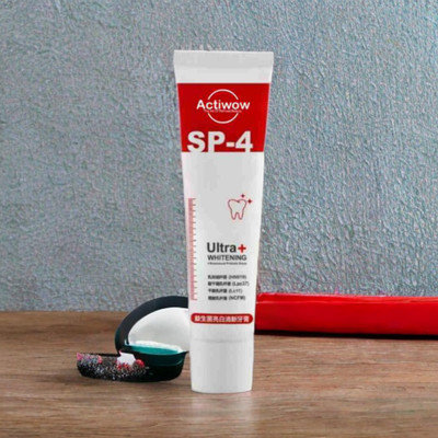 ACTIWOW SP4 Whitening Toothpaste for Stain Removal and Mint Fresh Breath Toothpaste(40 g)
