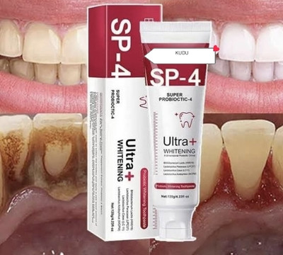 Kudu SP-4 Probiotic Toothpaste,Sp-4 Brightening Toothpaste Ultra Whitening Teeth US Toothpaste(30 g)