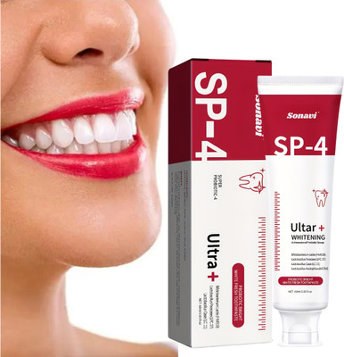 Sonavi SP-4 Ultra Brightenig Toothpaste, White Gel Paste with Menthol - Ice Toothpaste(60 ml)