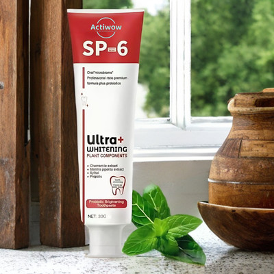ACTIWOW SP 6 Ultra Whitening Toothpaste with Natural Ingredients Toothpaste(40 g)