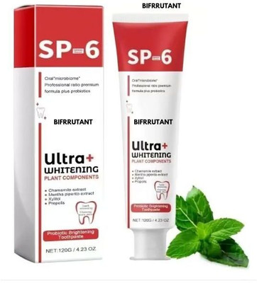 BIFRRUTANT Good Toothpaste with Teeth Whitening Benefits – SP-6 Charcoal Formula Toothpaste(30 g)