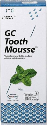 GC Tooth Mousse Cavity Protection Oral Care Moisturizer with Flavour, G.C. (Mint) Toothpaste(40 g)