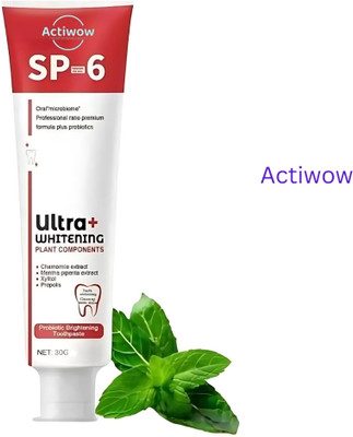 ACTIWOW SP6 Whitening Toothpaste for Anti-Bacterial Protection Toothpaste(40 g)
