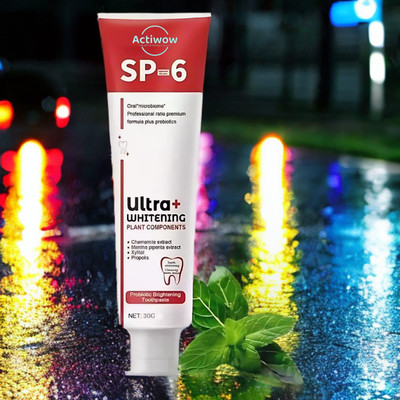 ACTIWOW SP 6 Whitening Toothpaste for Fresh Breath & Sensitive Gums Toothpaste(40 g)