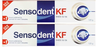 sensodent KF Medicated Foaming Dental Gel - 2 x 125g Packs Toothpaste(250 g)