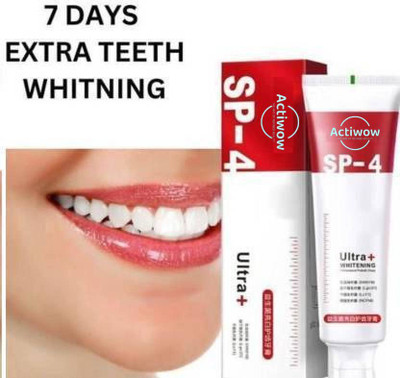 ACTIWOW SP 4 Intensive Strong Teeth Ultra Whitening Bamboo Charcoal Toothpaste(40 g)
