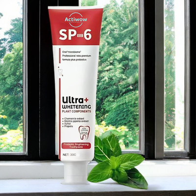 ACTIWOW SP 6 Ultra Whitening Toothpaste for Whitening & Gum Strength Toothpaste(40 g)
