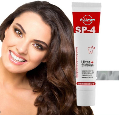 ACTIWOW SP 4 Ultra Toothpaste with Bamboo Charcoal & Whitening Toothpaste(40 g)