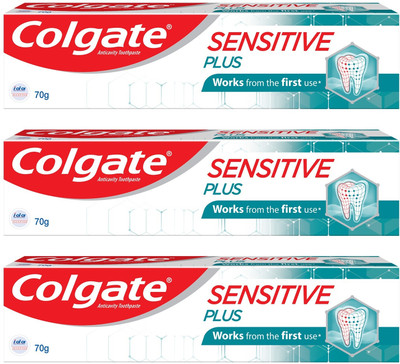 Colgate Sensitive Plus (Saver Pack) Toothpaste(70 g, Pack of 3)