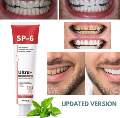 SIYDHA Sp 6 Toothpaste Teeth Stain Removing Fights Plaque & Brightens Smile For Adults Toothpaste(30 g)