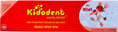 KIDODENT Cavity Shield Strawberry Flavor Kids Toothpaste - Free From SLS & PARAEBN Toothpaste(60 g)