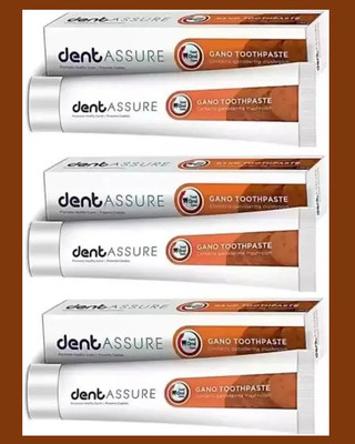 DENTASSURE Gano Toothpaste (Contains Ganoderma Mushroom ) _3 pack 3X100 Toothpaste(300 g)