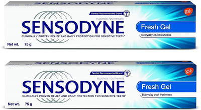 SENSODYNE Fresh Gel 75 g ( 2 packs) Toothpaste(150 g, Pack of 2)