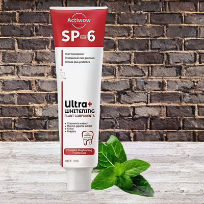 ACTIWOW SP 6 Whitening Toothpaste with Probiotics for Fresh Breath Toothpaste(40 g)