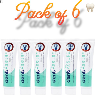 Rastic Assure Dent Neem Toothpaste Pack of 6. -Lid-95 Toothpaste(600 g, Pack of 6)
