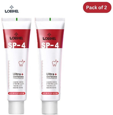 LORSHEL SP4 Tee th sp4 Ultra Toothpaste Whitening Toothpaste for a Healthy Mouth Toothpaste(60 g, Pack of 2)