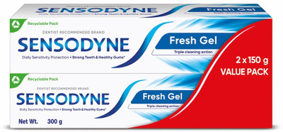 SENSODYNE Fresh Gel 150g x 2 Value Pack (Save Rs 50) Toothpaste(300 g, Pack of 2)