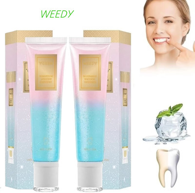 WEEDY Niacinamide Whitening Toothpaste for Brighter Teeth and Total Care Toothpaste(70 g, Pack of 2)