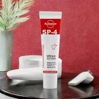 ACTIWOW SP4 Whitening Paste for Whitening Teeth, Freshness, Mint Flavor Toothpaste(40 g)