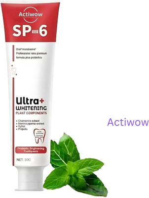 ACTIWOW SP6 Whitening Toothpaste for Healthy Gums & Teeth A01 Toothpaste(40 g)