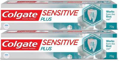 Colgate Sensitive Plus Toothpaste (70 + 70 gm) Mega offer Toothpaste