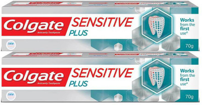 Colgate Sensitive Plus Toothpaste (70 + 70 gm) Mega offer Toothpaste (140 g, Pack of 2)